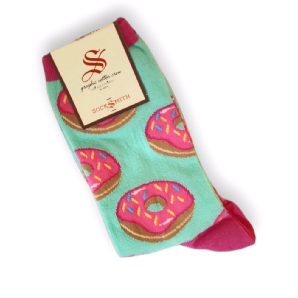 Kawaii Donut Women Kids Crew Socks